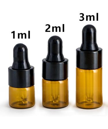 kawehiop Portable Glass Eye Dropper Sample Vial for Leak-proof Black 2ml 1Set 1Set Black 2ml - Buy Online on GoSupps.com