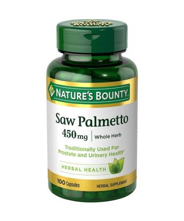 Nature's Bounty Saw Palmetto 450 mg 100 Capsules