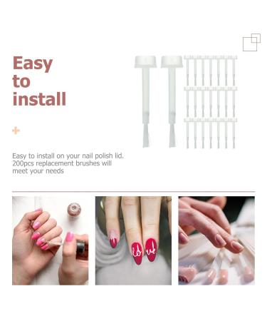 Minkissy 200pcs Nail Polish Replacement Brushes - Dipping Powder & Gel Applicators for Salons | Fast International Shipping - Buy Online on GoSupps.com