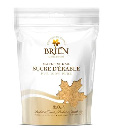 Brien Maple Sugar | Granulated Powdered Natural Sweetener | Vegan, Paleo Maple Sugar Contains No Milk | Made With Grade A Pure Maple Syrup 330g / 12.3 Ounces