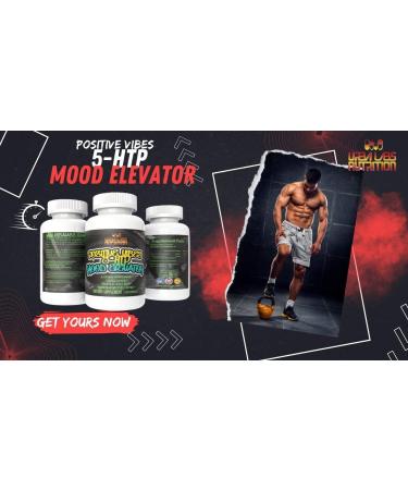 Urbalabs Positive Vibes 5-HTP Supplement | Mood Elevator & Sleep Support | Fast Acting Stress Relief & Relaxation Nootropic - Buy Online on GoSupps.com