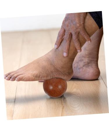 Frcolor 2-Pack Health Massage Balls - Wooden Handballs for Foot Massage - Perfect Fitness Gift | Red Rosewood & Sandalwood (5x5x5cm) - Buy Online on GoSupps.com