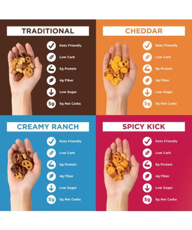 Catalina Crunch Mix Keto Snack Variety Pack - Low Carb Protein Snacks 6oz (Pack of 4) - Buy Online on GoSupps.com