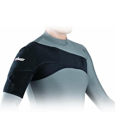 Zamst Shoulder Wrap Sports Brace | Dynamic Stabilization for Football Volleyball Tennis Golf & More - Black Medium - Buy Online on GoSupps.com