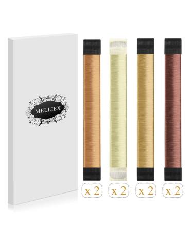 8-Piece Magic Hair Dutt Maker Set - French Twist Bun Maker & Hair Accessories for Women & Children - Brown Hell Brown Dark Brown Blond - Buy Online on GoSupps.com