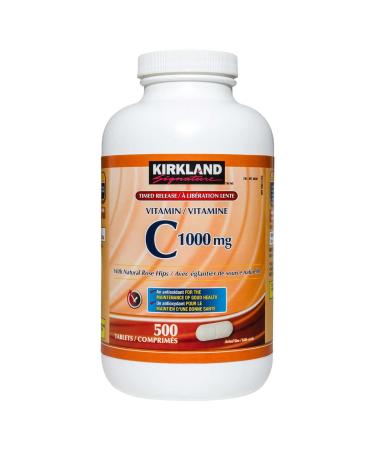 Kirkland Signature Vitamin C, 1000mg, 500 Tabs