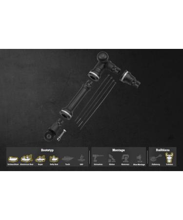 Railblaza Kayak & Belly Boat Transducer Rod - Depth Sounder Fish Finder Arm in Black | International Shipping Available - Buy Online on GoSupps.com