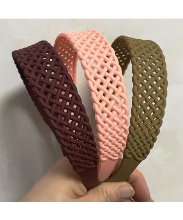 Yazon Basketball Net Plastic Headbands for Girls Women - Set of 6, 30mm - Solid Hair Accessories - Buy Online on GoSupps.com