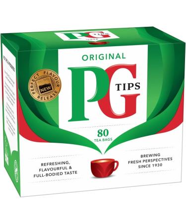 PG Tips Original 80 Black Tea Bags - Full-bodied Taste, 60 Second Brew Time - Buy Online on GoSupps.com