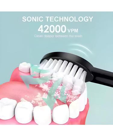 Buy Electric Toothbrush - 4 Brush Heads Rechargeable 6 Modes Fast Charging Pressure Sensor - International Shipping Available - Buy Online on GoSupps.com