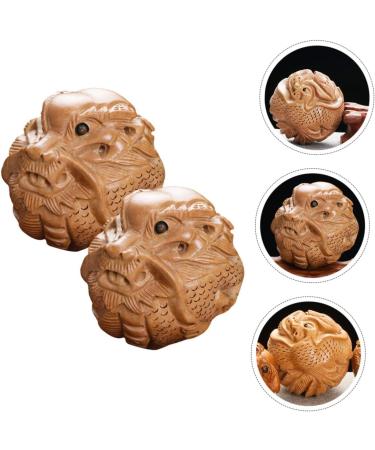 Toyvian 10 STK Handmill Deast Bath for Adults - Chinese Meditation Baoding Balls & Popuck T-Tool for Relaxation - Buy Online on GoSupps.com