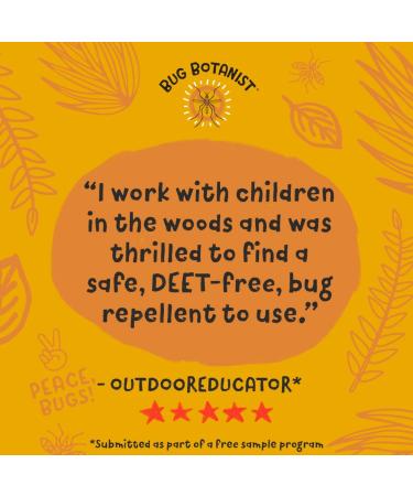 Bug Botanist Mosquito Repellent Spray - Family Friendly - 4oz Bottle with Essential Oils - Buy Online on GoSupps.com