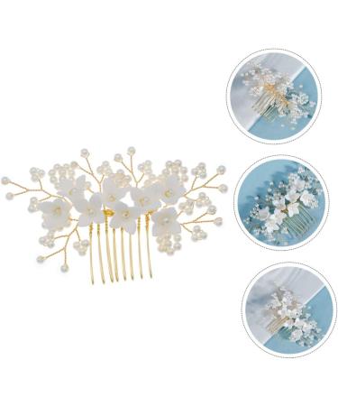 DOITOOL Bridal Comb Bridal Hair Side Comb Flower Hair Comb Bridal Hair Comb Floral Hair Comb Bride Hair Accessories Bride Headpiece Bride Hair Comb Wedding Hair up - Buy Online on GoSupps.com