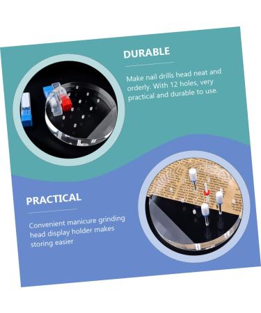 Grinding Head Display Stand Nail Drill Bit Holder Nail Bits Nail Drill Bits Container Nail Polishing Heads Stand Nail Drill Bits Stand Cross Nail Charm Acrylic Manicure Tool Holder - Buy Online on GoSupps.com