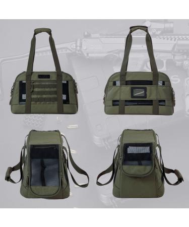 VEAGIA Cat Carrier - Airline Approved Soft Pet Travel Bag for Medium Cats & Small Dogs - ArmyGreen - Buy Online on GoSupps.com