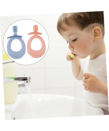 Tovinanna Silicone Toothbrush Set for Kids | 4 Pack Child-Friendly Oral Care & Chew Toys | Food-Grade Safety - Buy Online on GoSupps.com