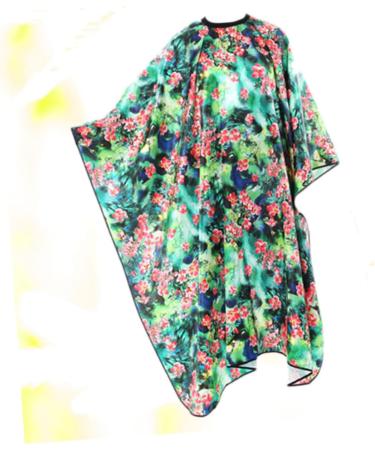 Angoily 1pc Floral Kimono Hair Dressing Gown Salon Client Night Gown Sleepshirt Overalls Girdle Kimono Robe Hair Coloring Cape Safety Gowns Belt for Hip Thrust Waist Belt Apron Spa Flowers - Buy Online on GoSupps.com