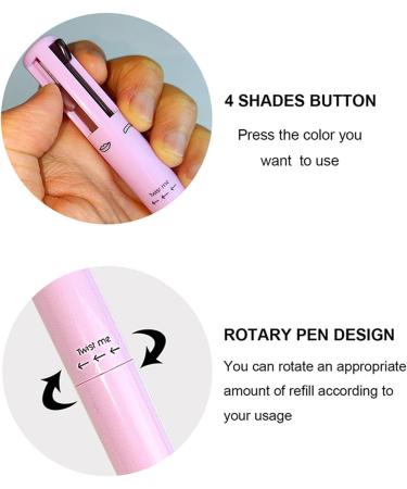 Waterproof Eyeliner Pencil | 4 In 1 Waterproof Brow Pencil | Sweatproof 4 Colors Brow Pencil Long-Wear Waterproof For Makeup Frifer 4in1 Eyebrow Pencil - Buy Online on GoSupps.com