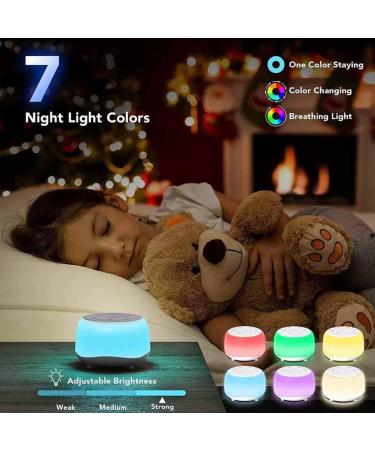 Apvrosiait White Noise Machine Baby Sleep Sound Machine 7 Color Lights Portable Travel Noise Sound Machine 34 Soothing Sounds Sleep Sound Machine Good for Sleep - Buy Online on GoSupps.com