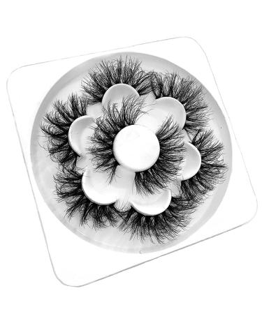 Ochilima 25mm False Eyelashes - 8D Fluffy Volume Dramatic & Wispy - Soft Reusable 4 Pairs - Buy Online on GoSupps.com