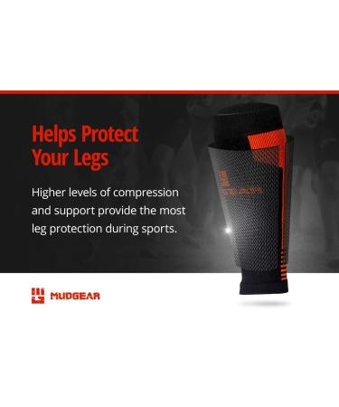 Compression Calf Sleeves for Running & Sports Recovery | Graduated Muscle Support - Large/XL - Black/Gray  - Buy Online on GoSupps.com