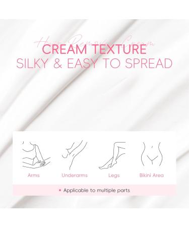 Body Hair Removal Cream - Gentle Hair Removal for Sensitive Skin - Moisturizing Cream 50g for Armpits Back Legs Face Upper Lip - Buy Online on GoSupps.com