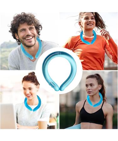 Cooling Neck Wraps | Naked Cooler Reusable & Portable Cooling Collars for Sports & Office Use - Blue - Buy Online on GoSupps.com