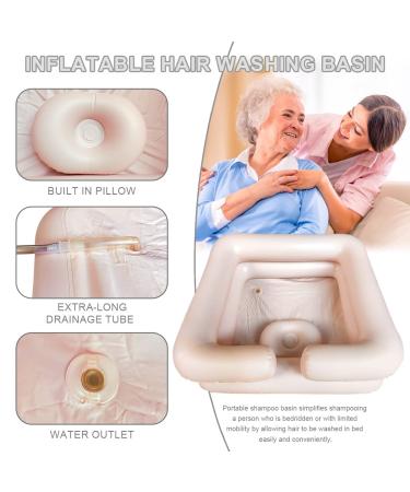 Portable Inflatable Shampoo Basin Set for Seniors & Disabled - Bedside Hair Washing & Coloring Kit (1 set) - Buy Online on GoSupps.com