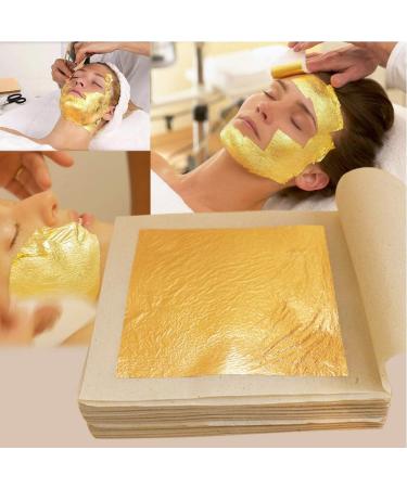 Edible Gold Leaf Sheets - 30 Sheets for Cake, Chocolates, Bakery & Crafts - 4.33 x 4.33cm - Buy Online on GoSupps.com