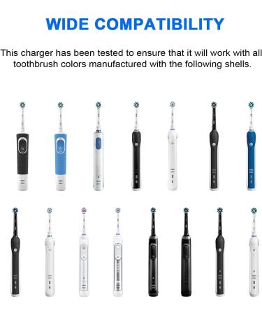 BOLUX-JS Electric Toothbrush Charger for Oral B Braun Type 3757 - UK Plug for Pro 2500N iO 4n/5n/6, Pro 600, Kids/Genius/Smart Series - White Charger - Buy Online on GoSupps.com