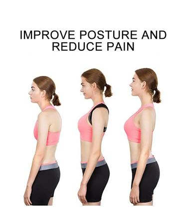 Adjustable Back Brace Support Invisible Shoulder Posture Corrector Spine Neck Health Correction Belt Home Office Unisex Black XL - Buy Online on GoSupps.com