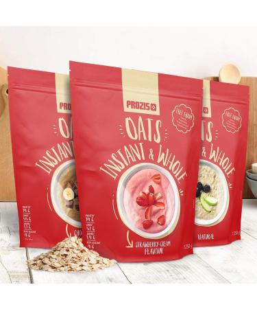 Prozis Instant Whole Oat Powder 1250g Vanilla Cereal Enriched with High-Quality Protein and Carbohydrates - Suitable for Vegetarians and Vegans - Buy Online on GoSupps.com