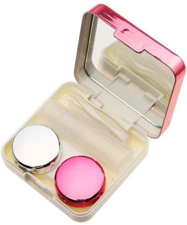 Lentil & Contact Lens Storage Container - Mini Box with Mirror - Colored Options (Gold & Rose Gold) - Ideal for Women - Buy Online on GoSupps.com