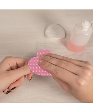 LALAFINA Glue Wipes Pads 200 Sheets Nail Polish Remover Wipes Lint Nail Wipes Heart Shape Gel Nail Polish Remover Pads for Polish Clean Acrylic Nails Remover Pink - Buy Online on GoSupps.com