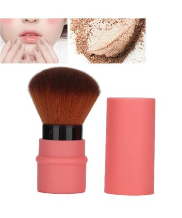 Angled Blush Brush | Portable Soft Fluffy Powder Brush with Cover for Blush & Bronzer Makeup | International Shipping Available - Buy Online on GoSupps.com