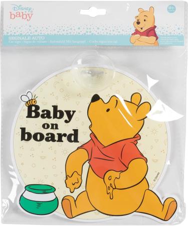 Disney Winnie the Pooh Baby On Board Car Sign - Suction Cup Safety Indicator for Kids - Buy Online on GoSupps.com