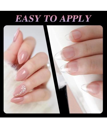 Short Almond Nail Tips - Clear Nail Tips ZAHRVIA Soft Gel Full Cover Nail Tips for Soak Off Nail Extensions kit - 192PCS False Nails Acrylic Nail Tips 12 Sizes (Short Almond) Short Almond-192 - Buy Online on GoSupps.com