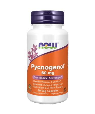 Now Foods Pycnogenol 60 mg 50 Veg Capsules