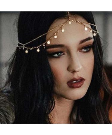 Reaky Sequins Headband Boho Tassels Headbands Bridal Headpiece Gold Hairband Festival Hair Accessories for Women and Girls (Gold) - Buy Online on GoSupps.com