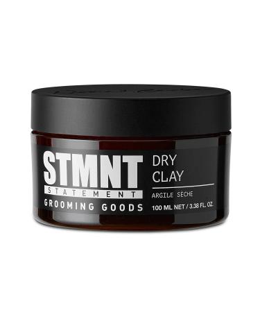 STMNT Grooming Goods Dry Clay | Extra Matte Finish | Super Strong Control | Easy to Wash Out Dry Clay | 3.38 oz