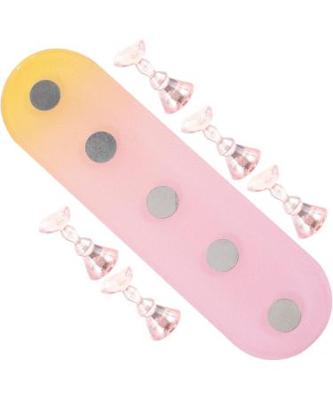 minkissy 5 Sets Nail Practice Holder Stick on Tiles Convenient Nail Holders Nail Stand Nail Painting Stand Training Acrylic Trays for Display Nail Art and Silver Plastic Fixture - Buy Online on GoSupps.com