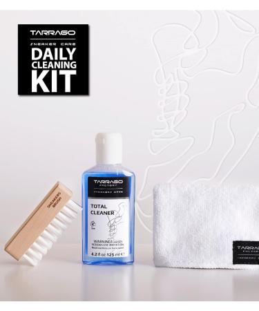 Tarrago DAILY CLEANING KIT - Shoe Cleaner Brush & Microfiber Cloth for Fresh Footwear Care - Buy Online on GoSupps.com