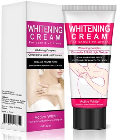 Underarm Whitenning Cream Dark Spot Corrector Knees Elbows Private Brighten Cream 50ml whitenning Cream - Buy Online on GoSupps.com