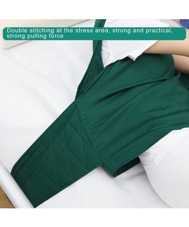 tinysiry Patient Restraint Clothing Bed-Ridden Elderly Collarless Back Buttons Long Bandage Bedridden Top Sweat-Absorbing Patients Bedridden Clothes for Rehabilitation Patients Green XL - Buy Online on GoSupps.com