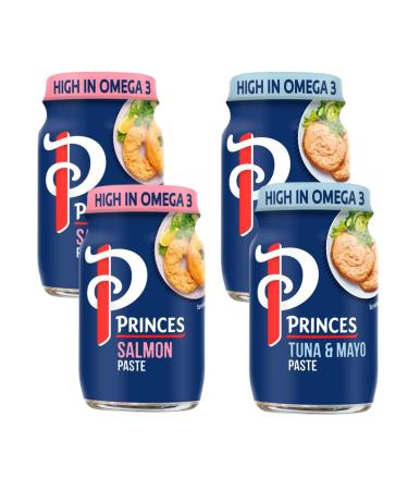 Sandwich Spread Bundle Containing Princes Salmon Paste 75g x2 and Princes Tuna & Mayo Paste 75g x2 (4 Pack) - Buy Online on GoSupps.com