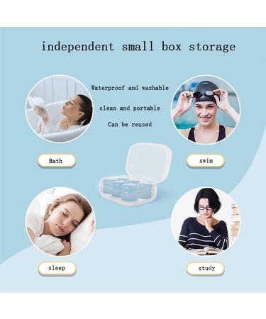 8 Pairs Silicone Sludge Earplugs - Soft Comfortable Reusable Waterproof Noise Suppression for Swimming Running Sleeping & Traveling - Buy Online on GoSupps.com