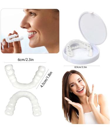 Propo temporary denture instant veneers natural teeth whitening smileremovable temporary crown top and bottom perfect smile tray - Buy Online on GoSupps.com