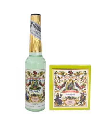 Florida Water and Gypsy Artisan Soap Kit | Cleanses Energies Attracts Good Vibes Refreshing Fragrance Personal and Spiritual Use | 220 ml