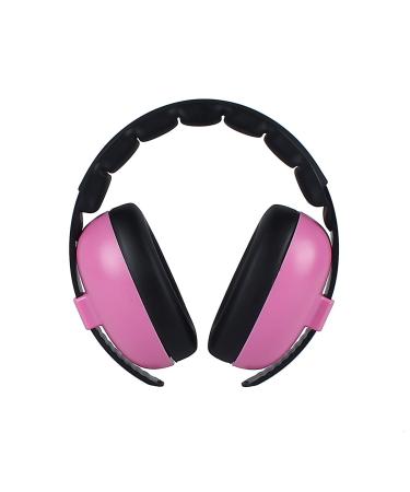 Baby Hearing Protection Safety Earmuffs Noise Reduction Adjustable 0-36Months Pink