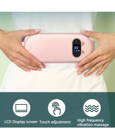 Samnuerly Portable Wireless Waist Pillow - 3 Heat Levels & Vibration Modes - Menstrual Pain Relief for Women & Girls - Pink - Buy Online on GoSupps.com